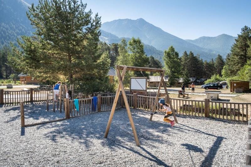 Natural landscape, Children play ground, Children play ground, Mountain view
