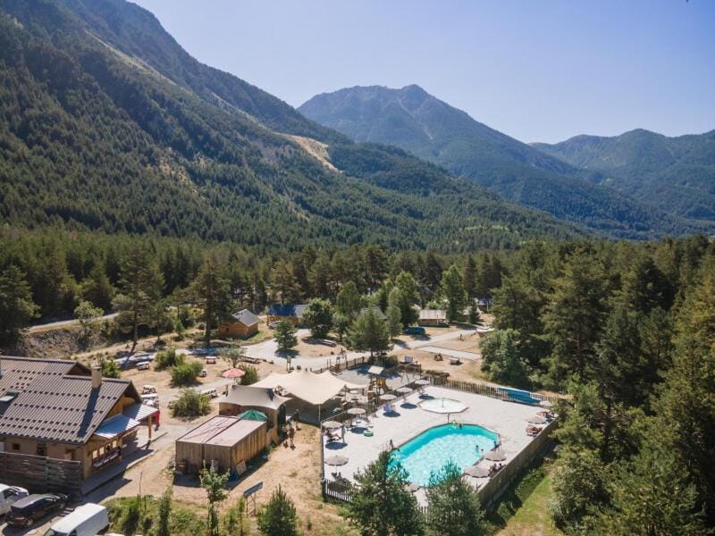 Natural landscape, Bird's eye view, Mountain view, Swimming pool