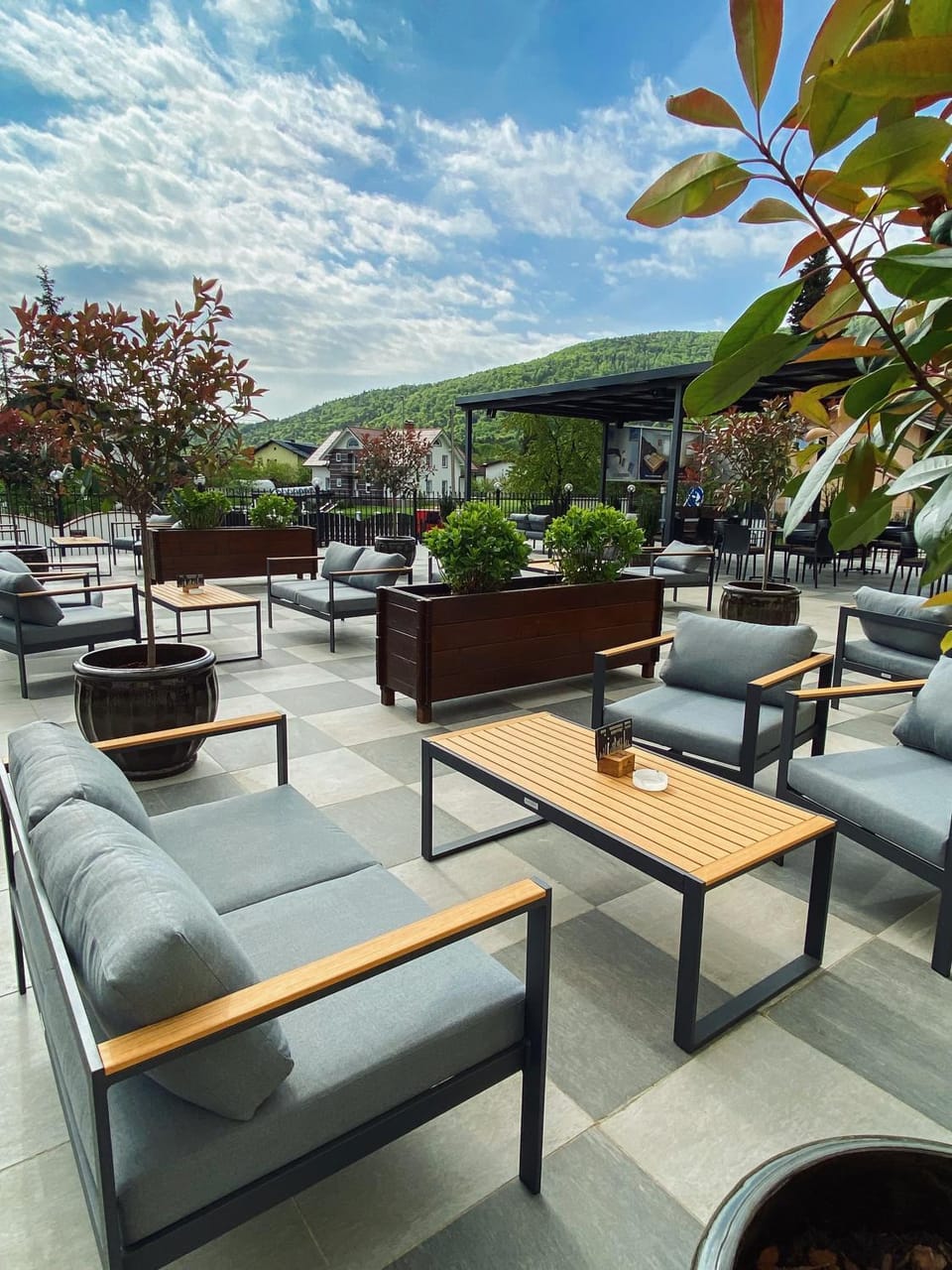 Property building, Spring, Day, View (from property/room), Balcony/Terrace, Seating area