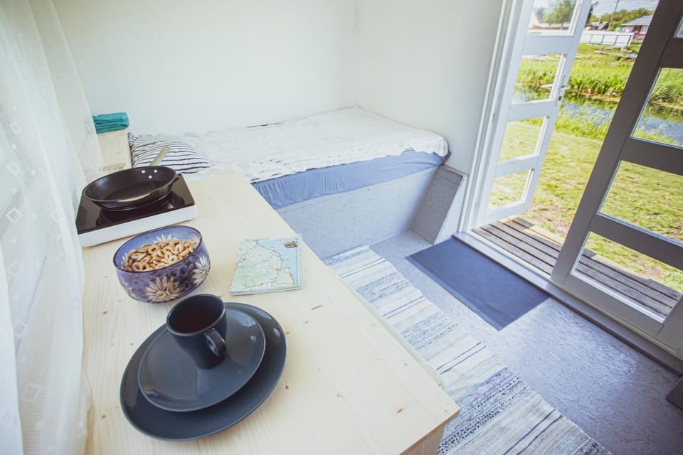 Bed, View (from property/room), Kitchen or kitchenette, Beach, Garden view, Lake view