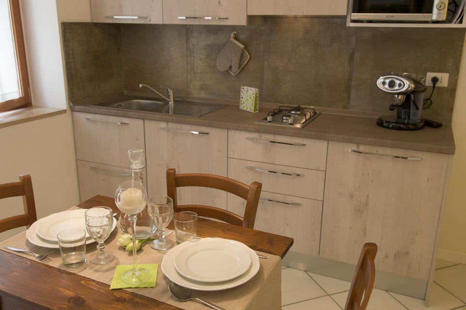 Kitchen or kitchenette, Living room, Dining area