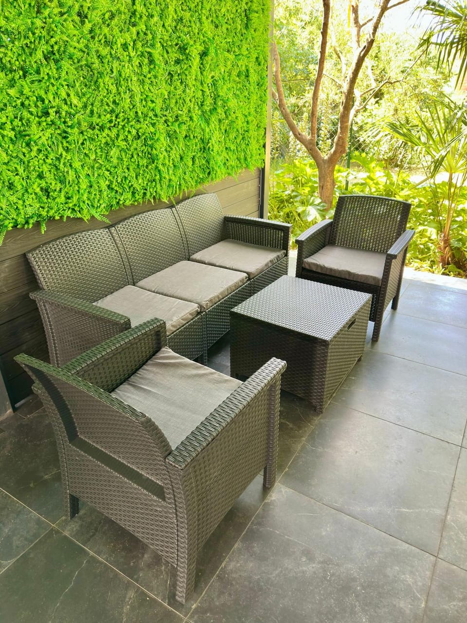 Patio, Day, Seating area, Garden view