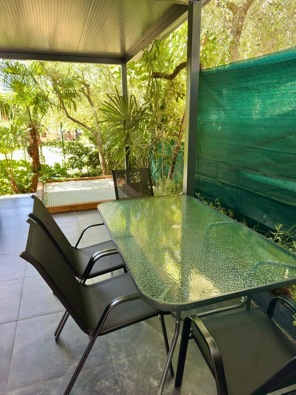 Patio, Day, Garden view