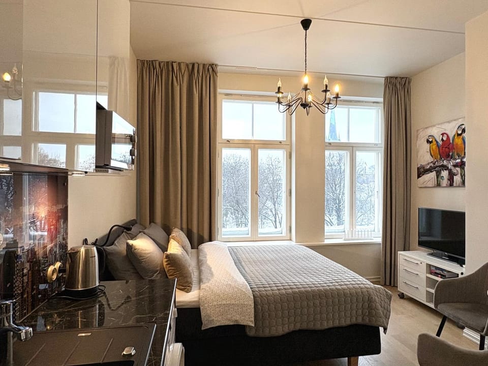 Bed, TV and multimedia, Photo of the whole room