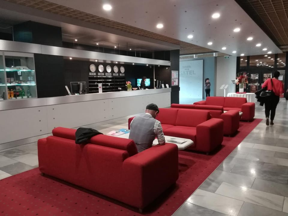 People, Lobby or reception