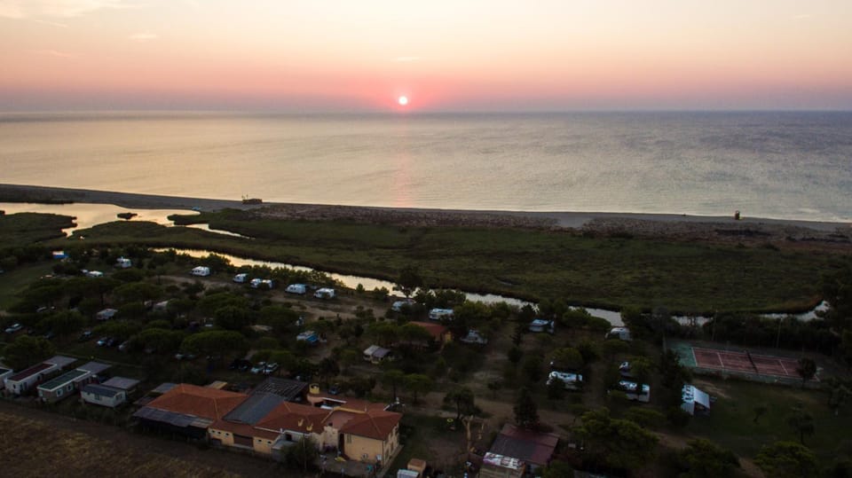 Bird's eye view, Sea view, Sunrise