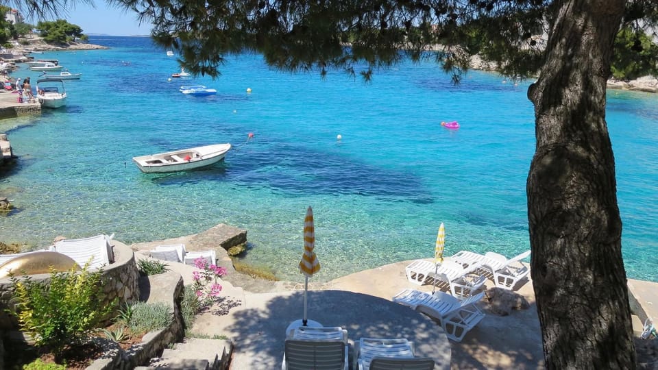 Beach, Sea view, sunbed