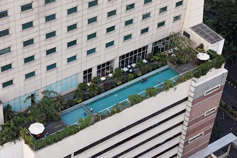 Bird's eye view, Swimming pool