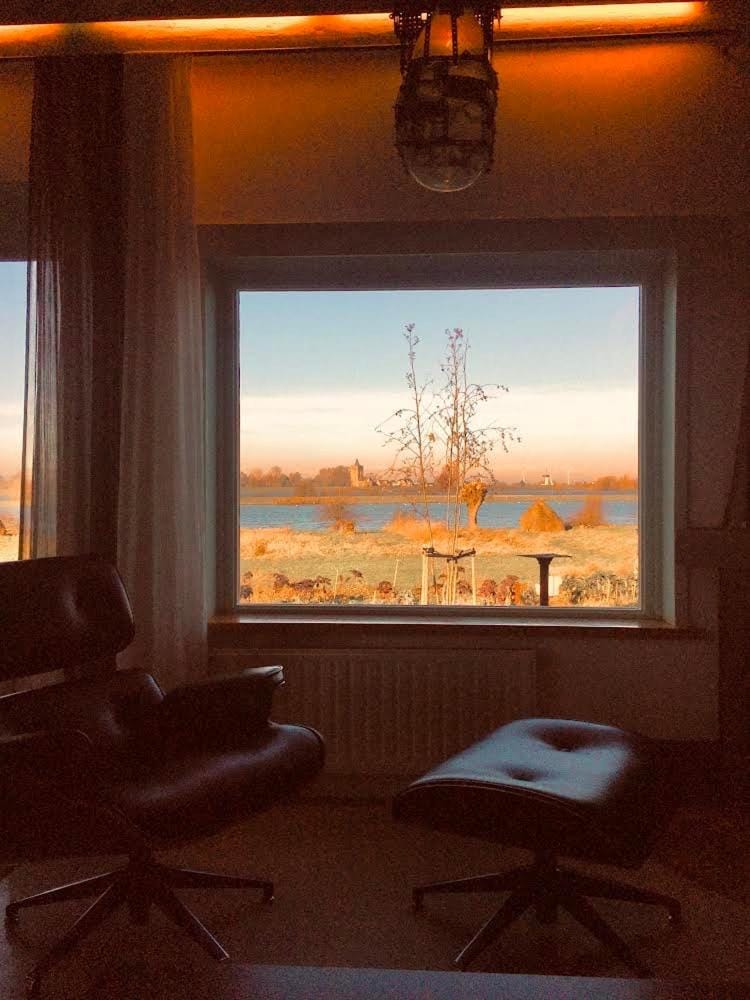 Seating area, River view