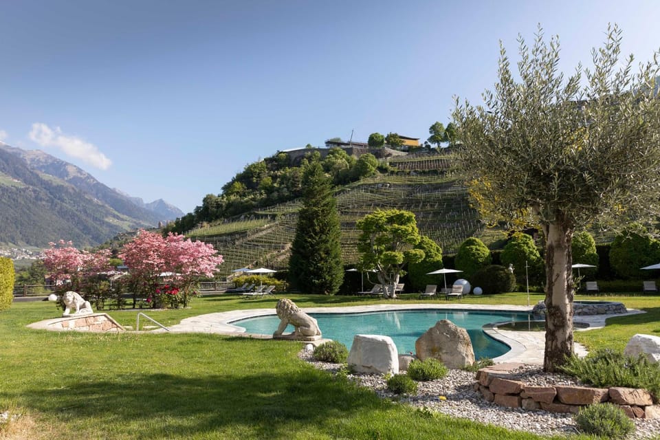 Natural landscape, View (from property/room), Swimming pool, sunbed
