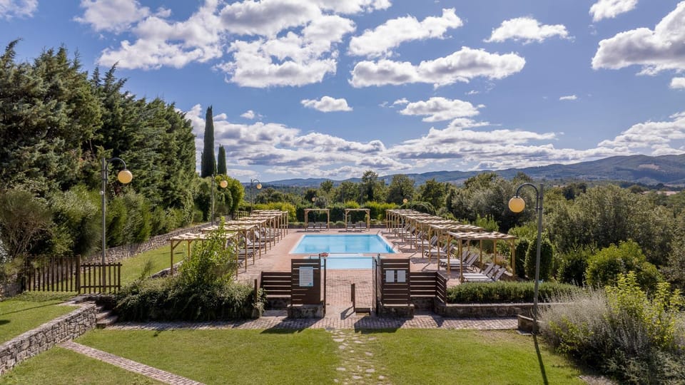 Bird's eye view, Tennis court, Pool view