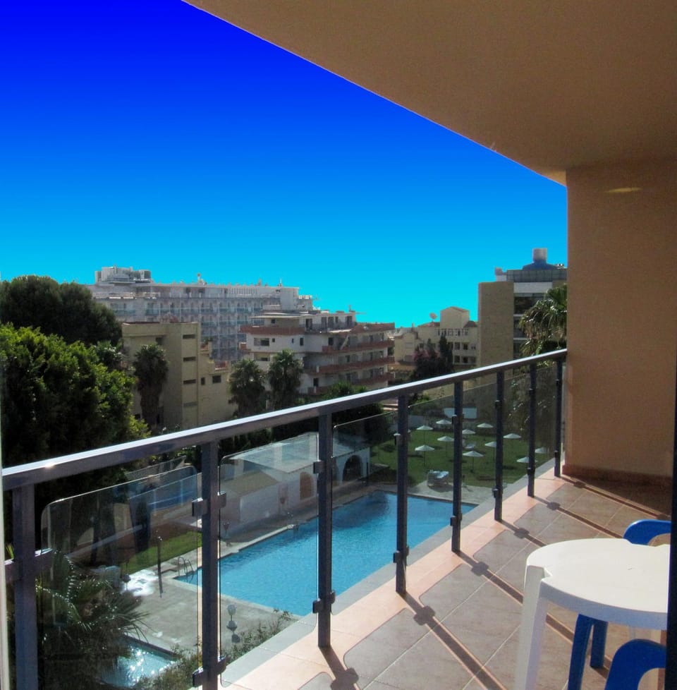 View (from property/room), Balcony/Terrace, Pool view