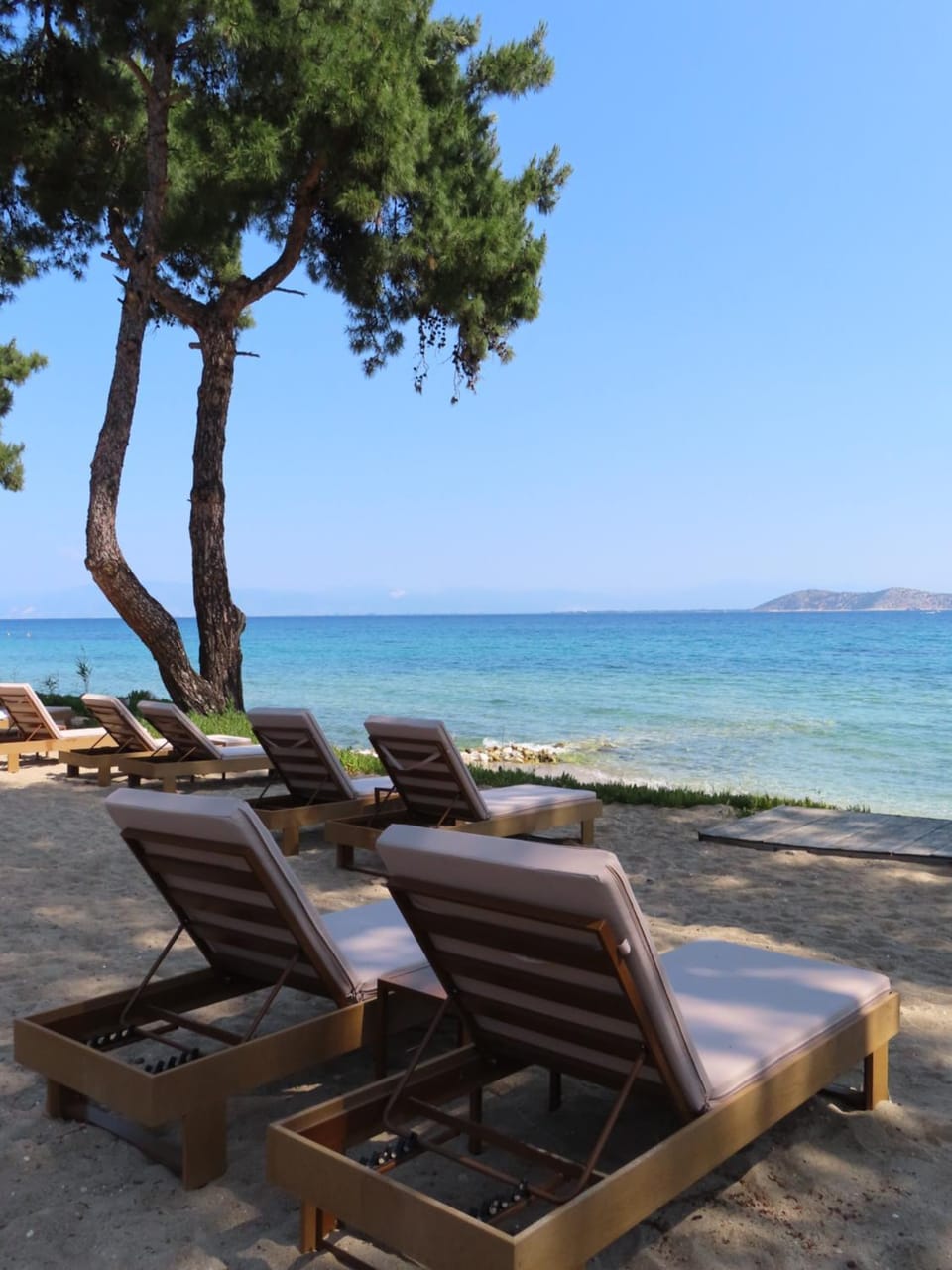 Beach, Sea view, sunbed