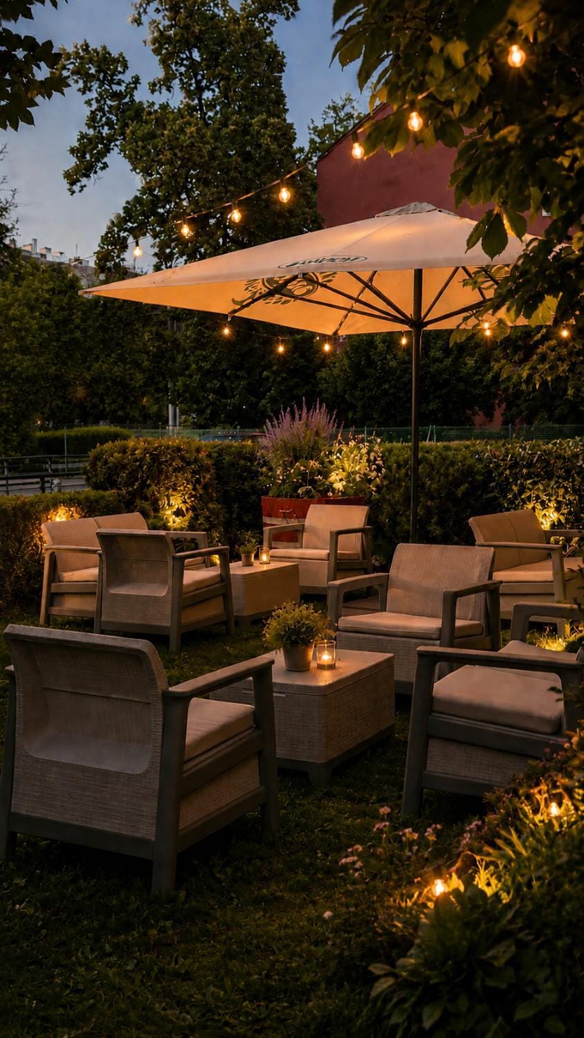 Restaurant/places to eat, Garden, Seating area