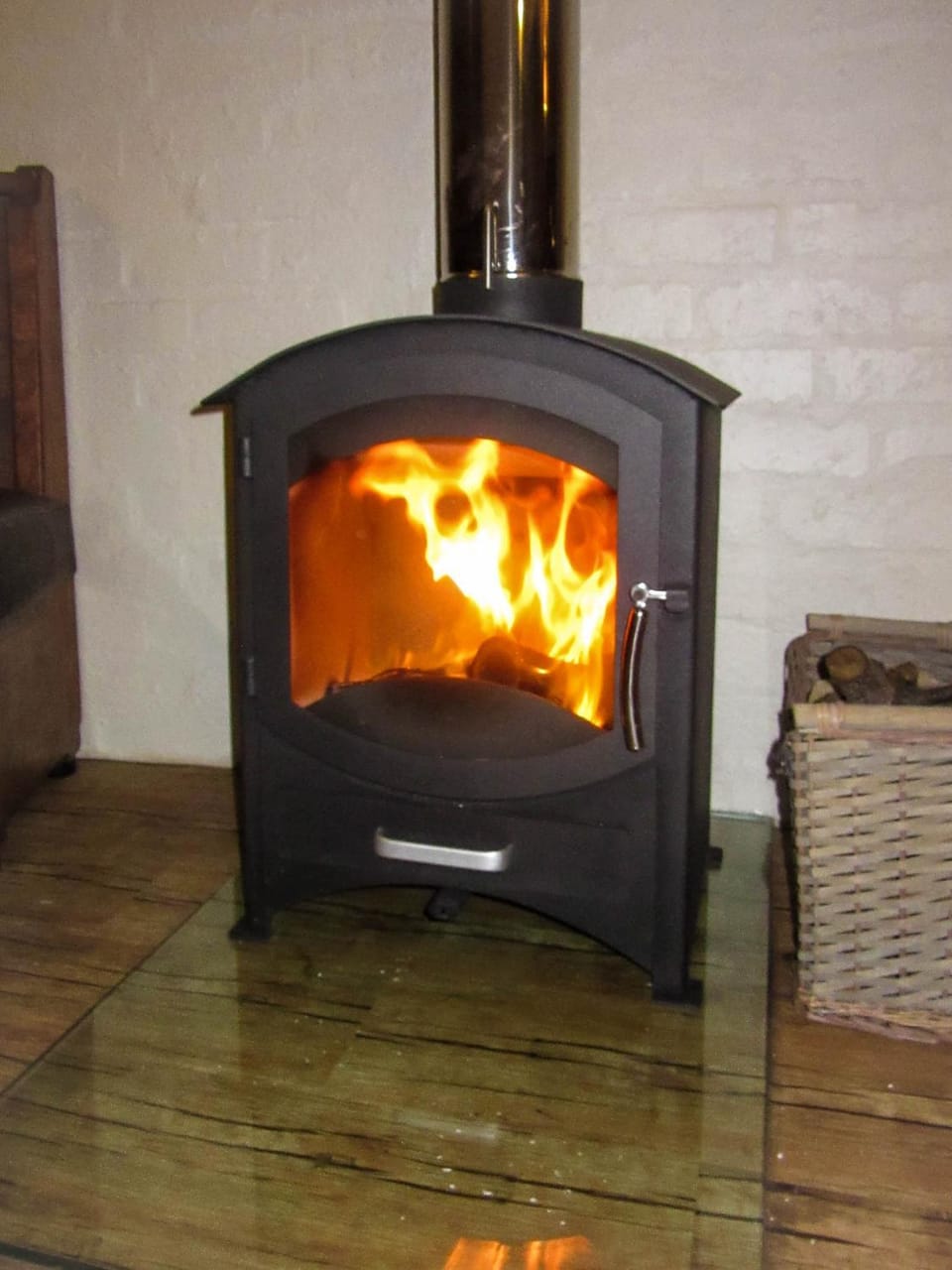 Living room, fireplace