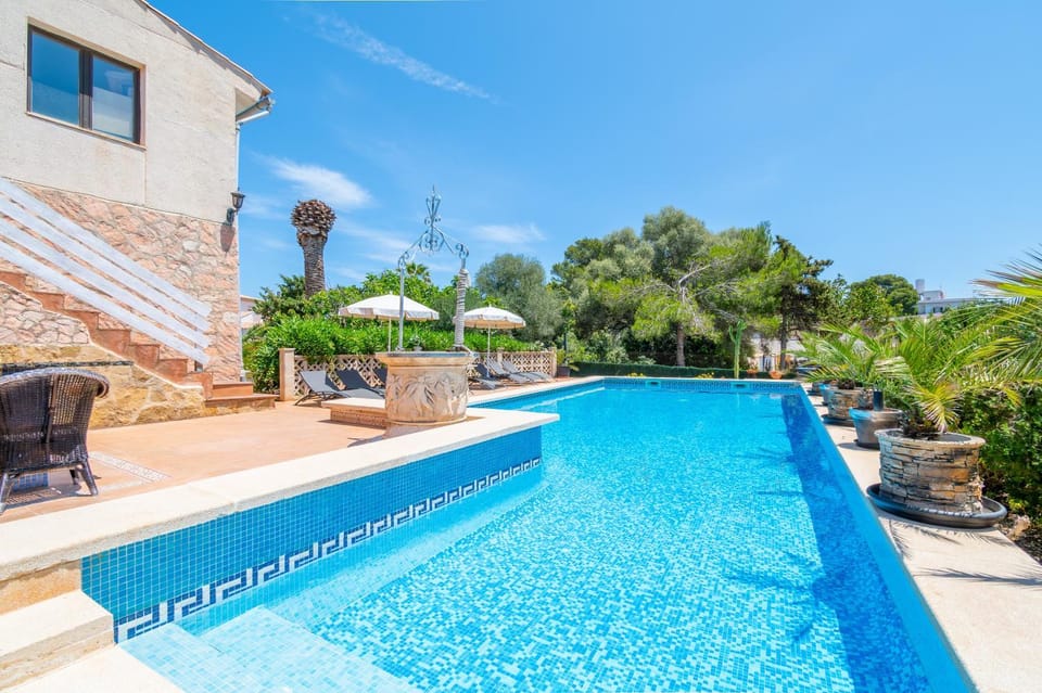 Property building, Living room, Swimming pool