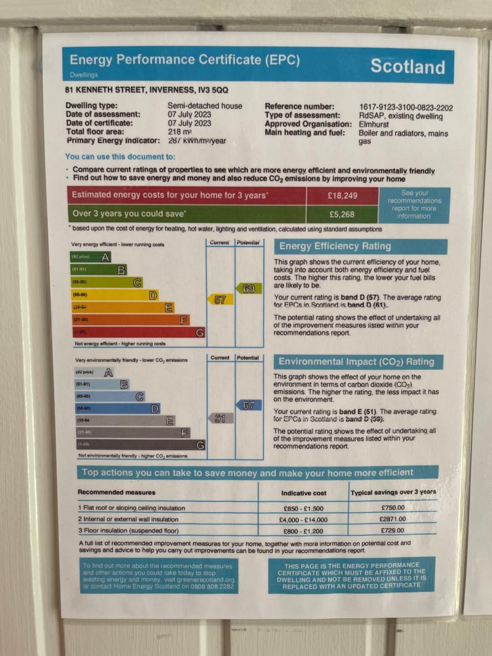 Carisbrooke Guest House Bed and Breakfast in Inverness
