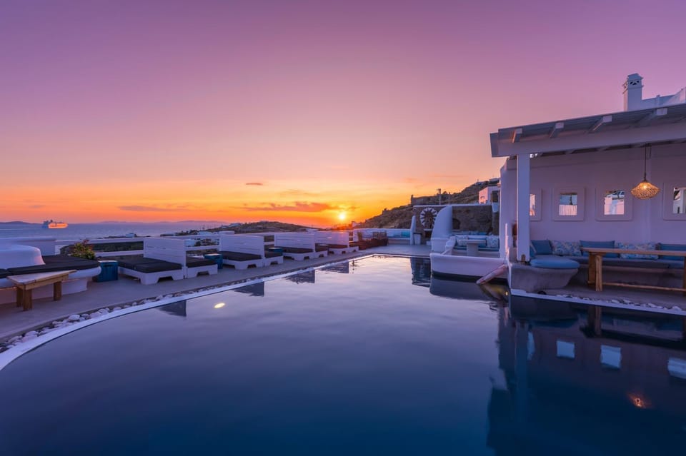 Natural landscape, Swimming pool, Sunrise, Sunset