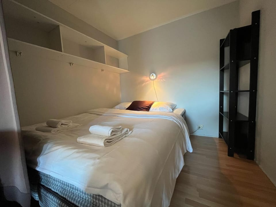Bed, Photo of the whole room, Bedroom, towels, wardrobe
