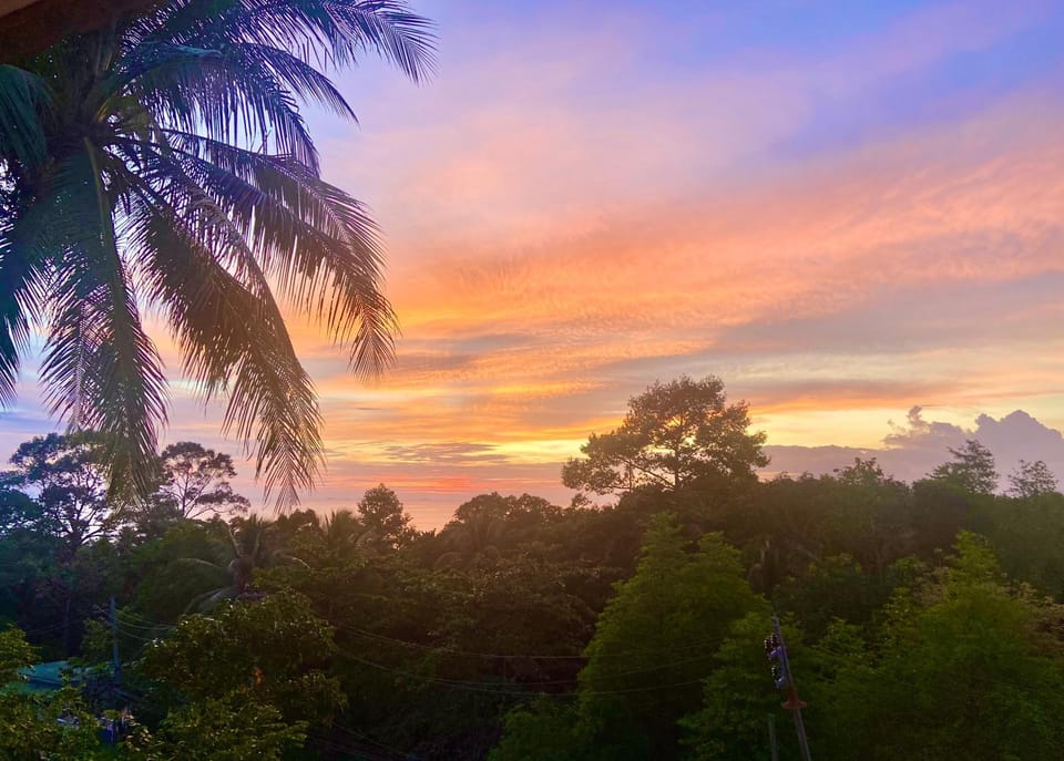 Natural landscape, Sea view, Sunset