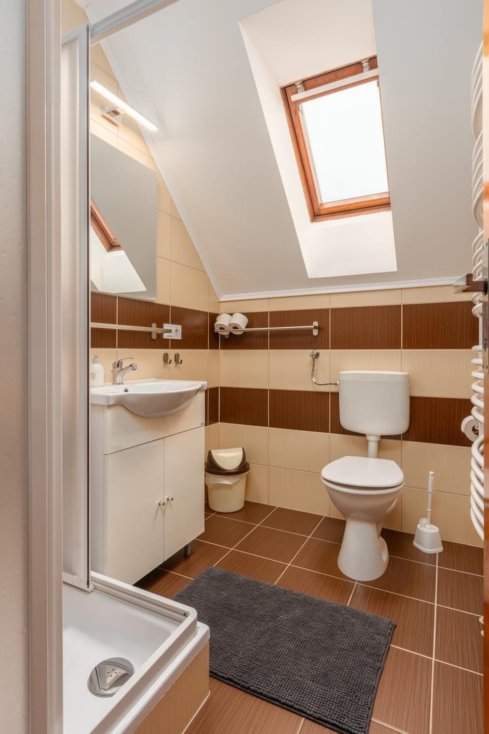 Shower, Toilet, Bathroom, towels