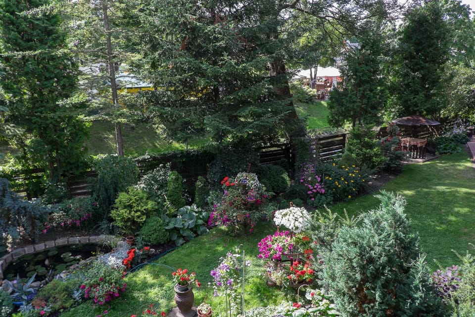 Garden view, River view