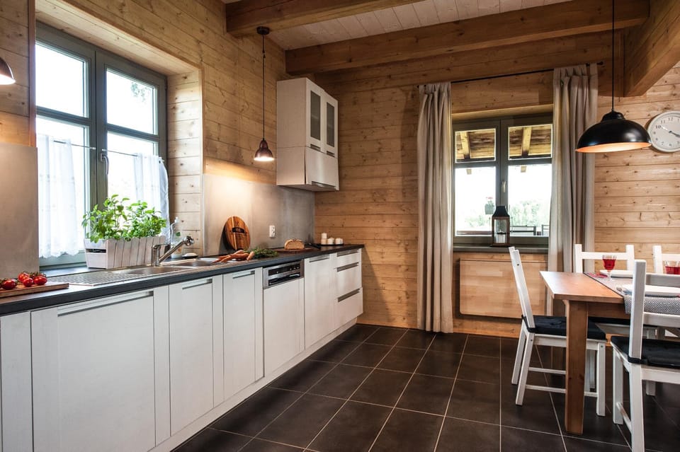 Kitchen or kitchenette, Dining area, stove