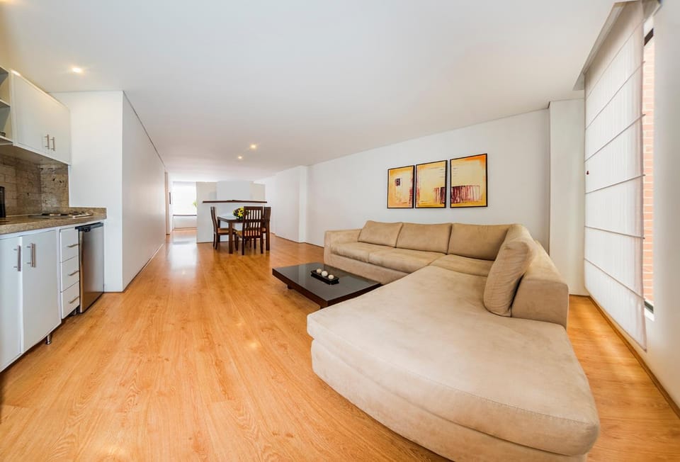 Kitchen or kitchenette, Living room, Dining area