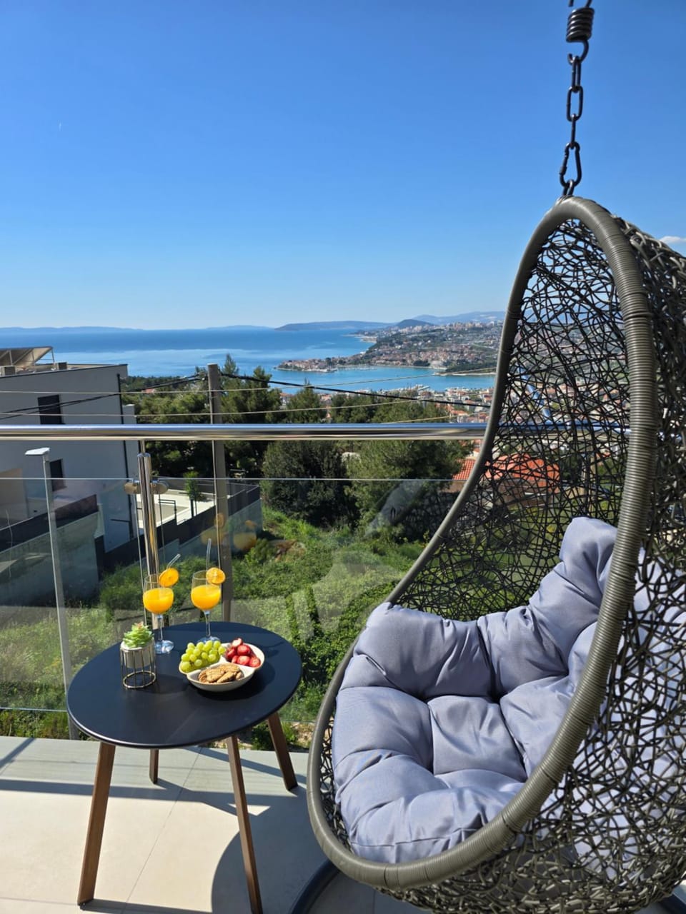 Day, View (from property/room), Balcony/Terrace, Seating area, Sea view