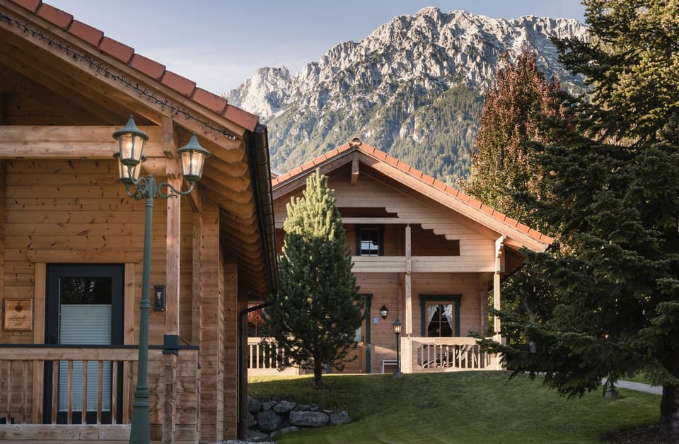 Property building, Spring, Natural landscape, Mountain view