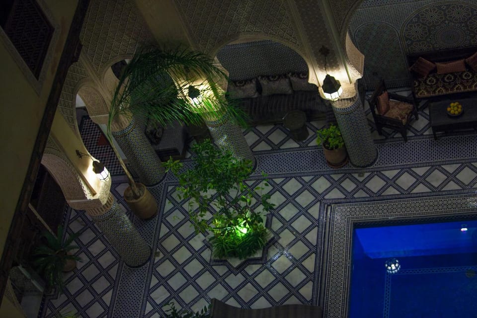 Night, Garden view, Pool view, Swimming pool
