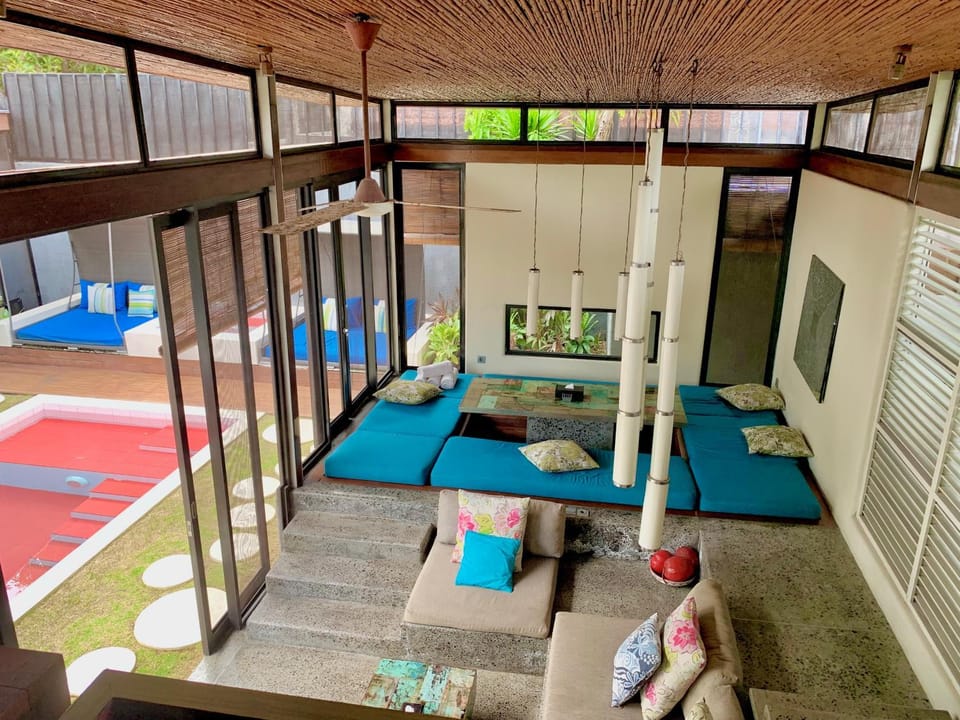 Property building, Living room, Dining area