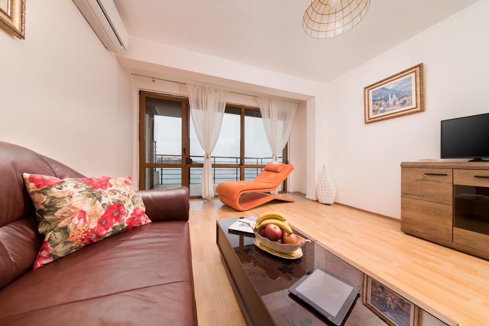 Living room, Seating area, Sea view