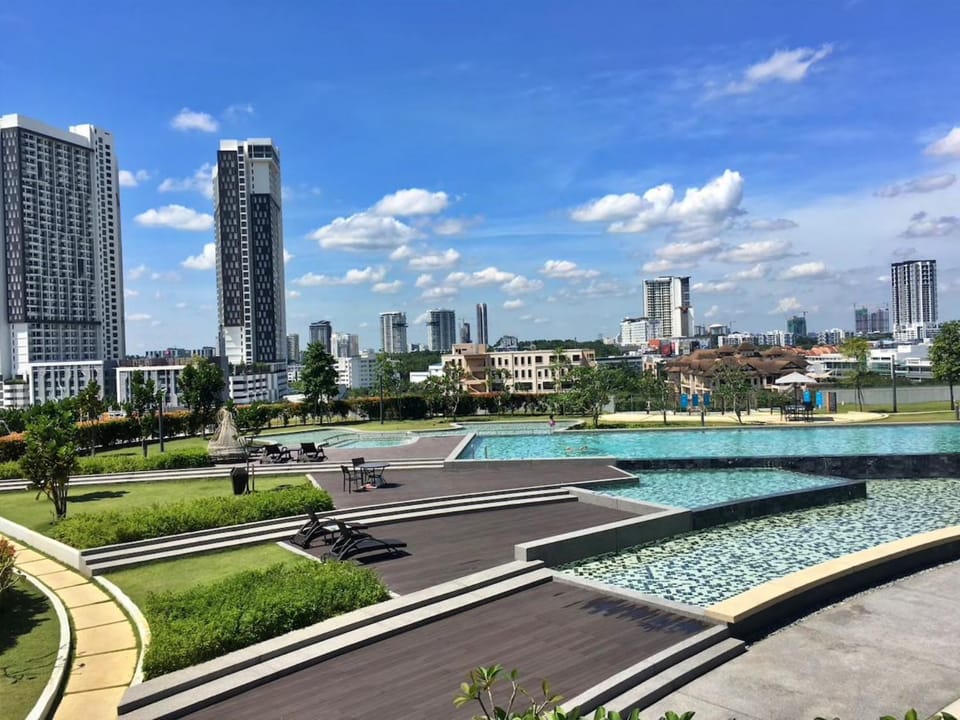 Property building, City view, Pool view, Street view, Swimming pool