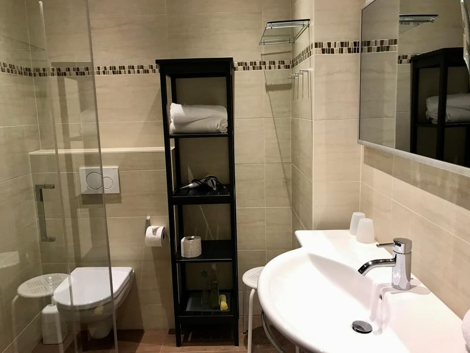 Shower, Toilet, Bathroom, towels