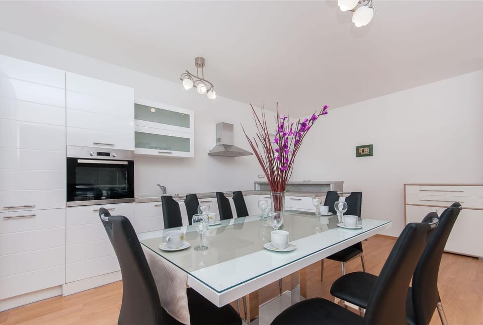 Kitchen or kitchenette, Dining area, minibar, pet friendly, stove
