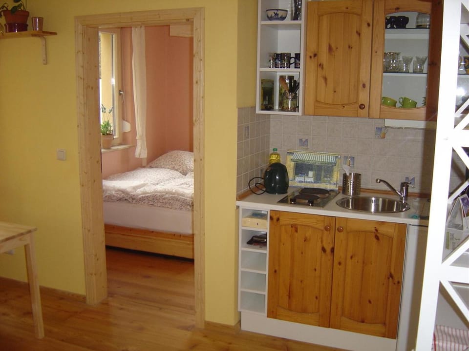 Bed, Kitchen or kitchenette, Photo of the whole room, Bedroom