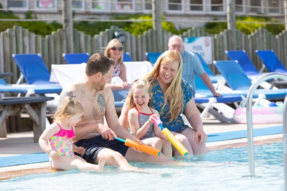 People, Pool view, Swimming pool, children, group of guests, Family