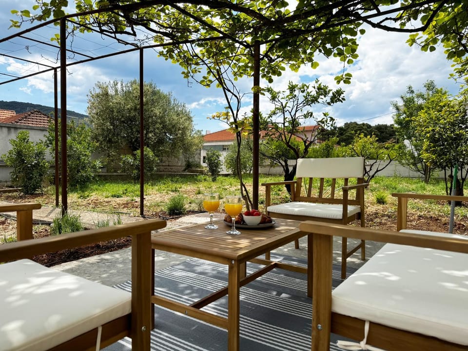 Patio, Day, Garden view