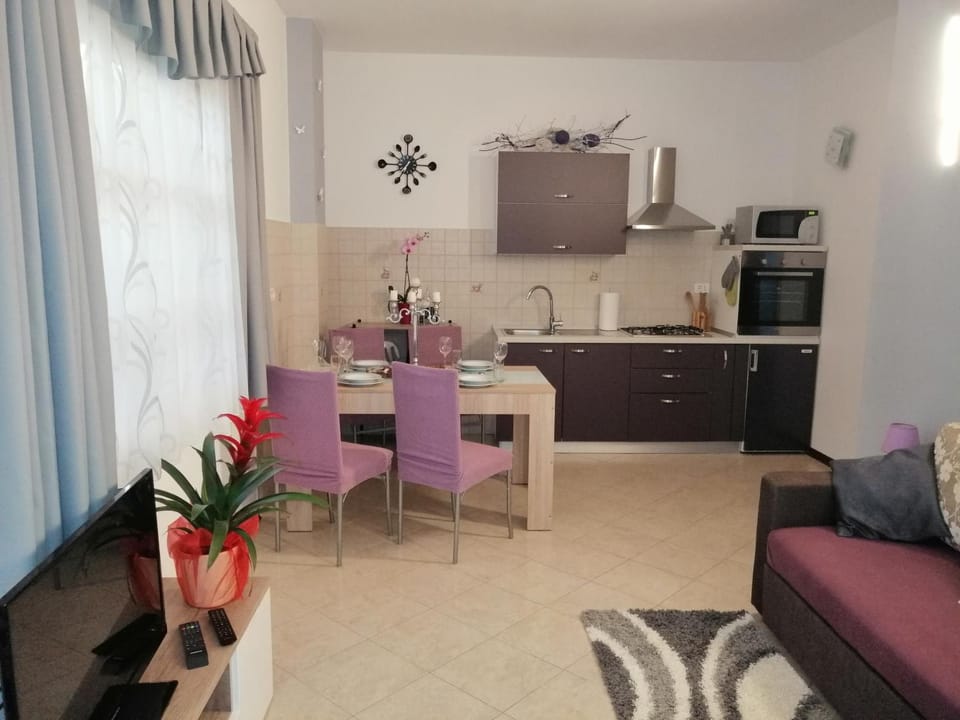 Kitchen or kitchenette, Living room, Seating area, Dining area, oven, stove