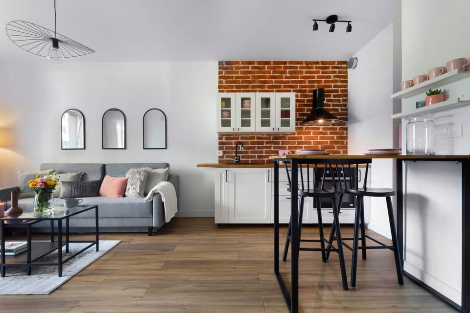 Kitchen or kitchenette, Living room, Seating area, Dining area, pet friendly, stove