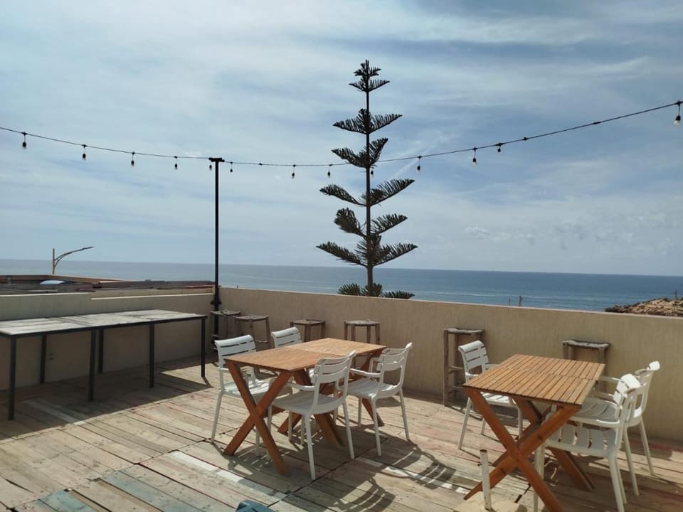 Patio, Day, Natural landscape, View (from property/room), Balcony/Terrace, Dining area, Sea view, sunbed, sunbed