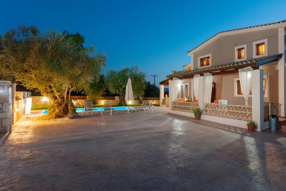 Property building, Patio, Day, Night, Pool view, Swimming pool