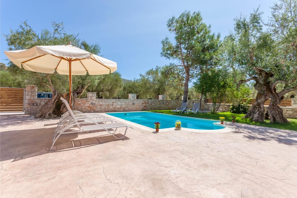 Patio, Spring, Day, Natural landscape, Garden, Garden view, Pool view, Swimming pool, sunbed