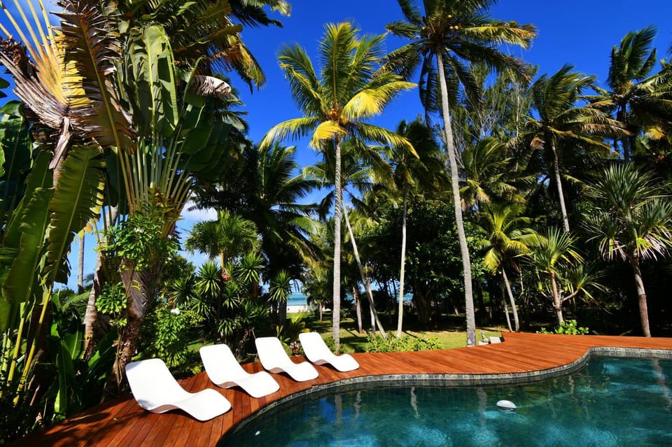 Garden, Sea view, Swimming pool, sunbed