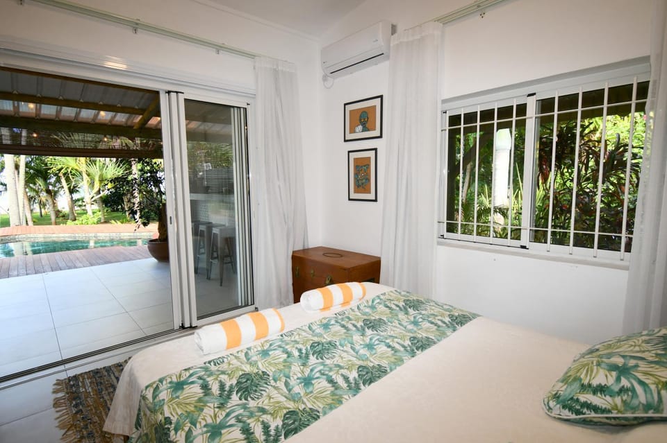 Bedroom, Pool view