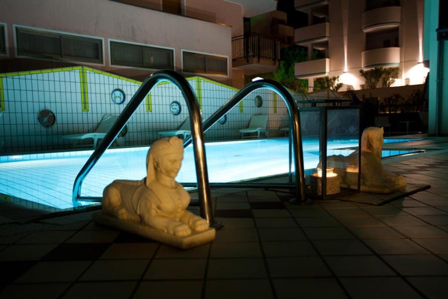 Night, Swimming pool