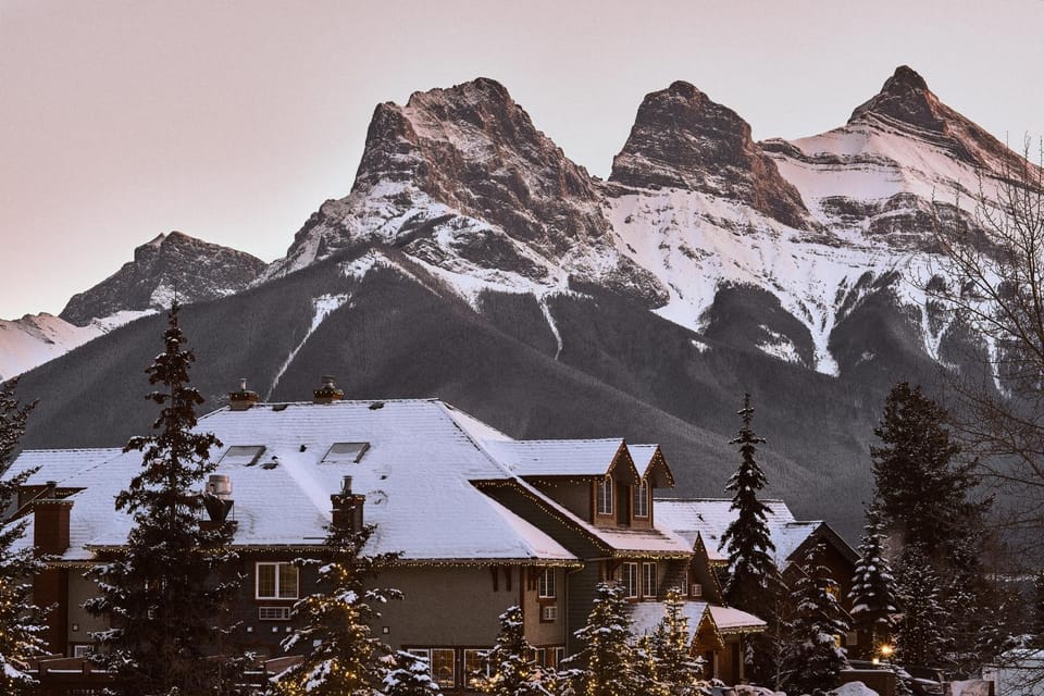 Property building, Winter, Mountain view