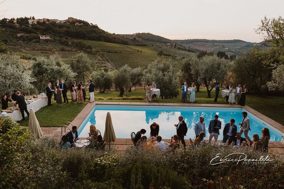 Pool view, Swimming pool, group of guests
