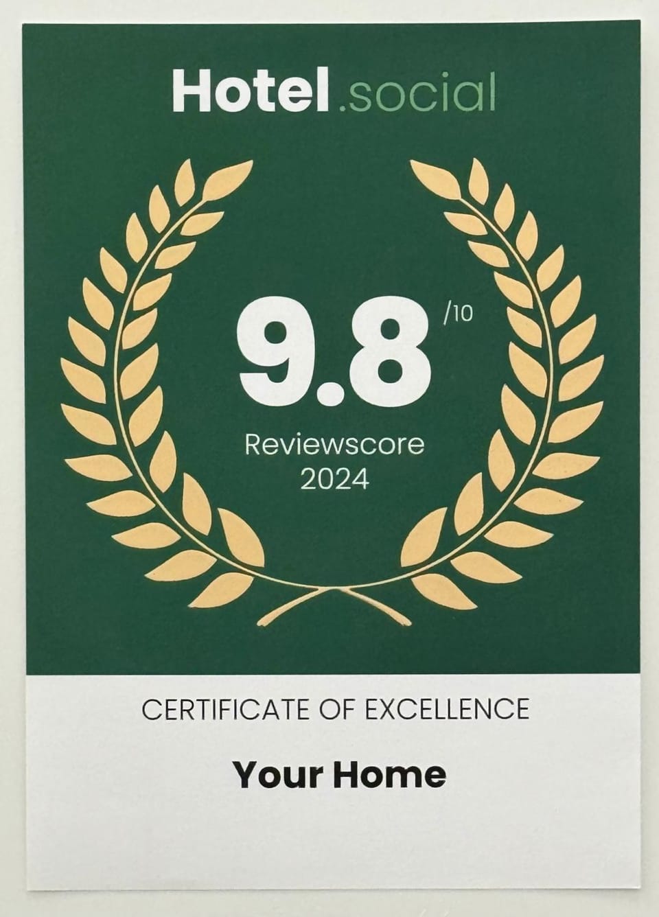 Certificate/Award